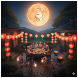 中秋佳節祝福快樂